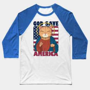 God Save America Baseball T-Shirt